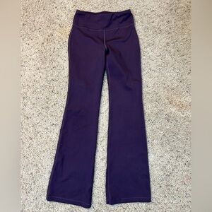 Athleta Girl High-Rise Chit Chat Flare Pants Purple M 8-10 leggings Casual